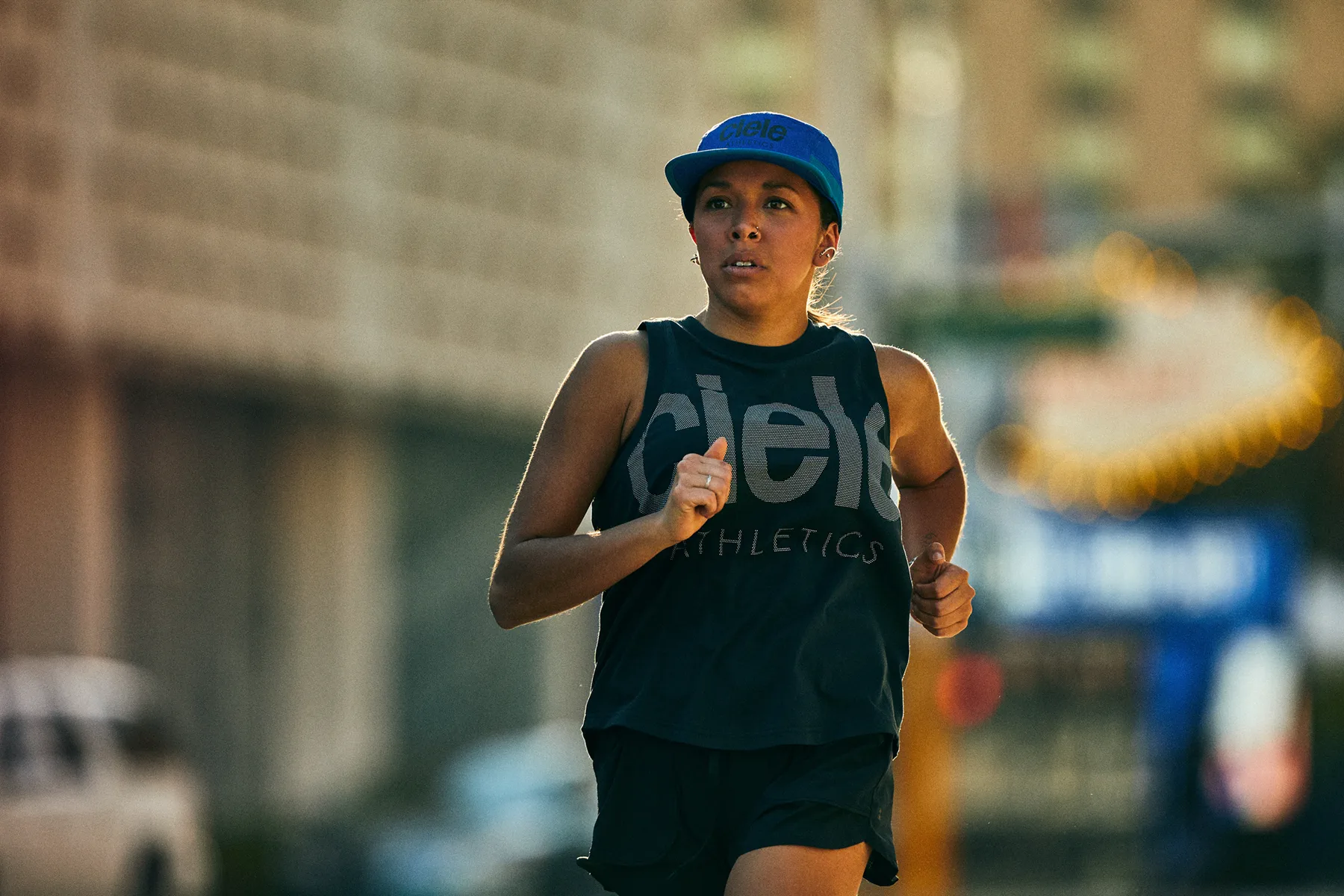 Casquette Ciele Athletics portée en course
